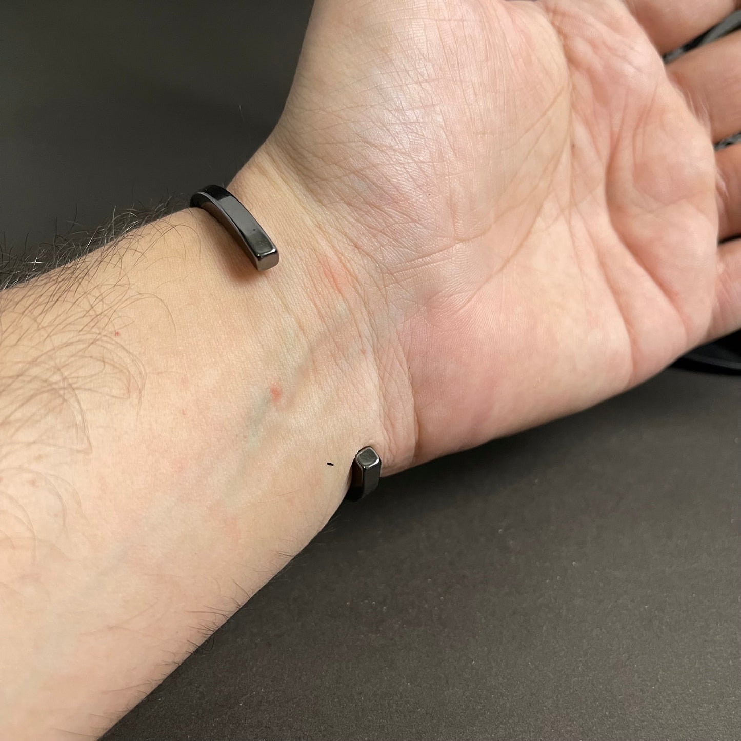 Stainless Steel Black Bangle Kara Bracelets for Men