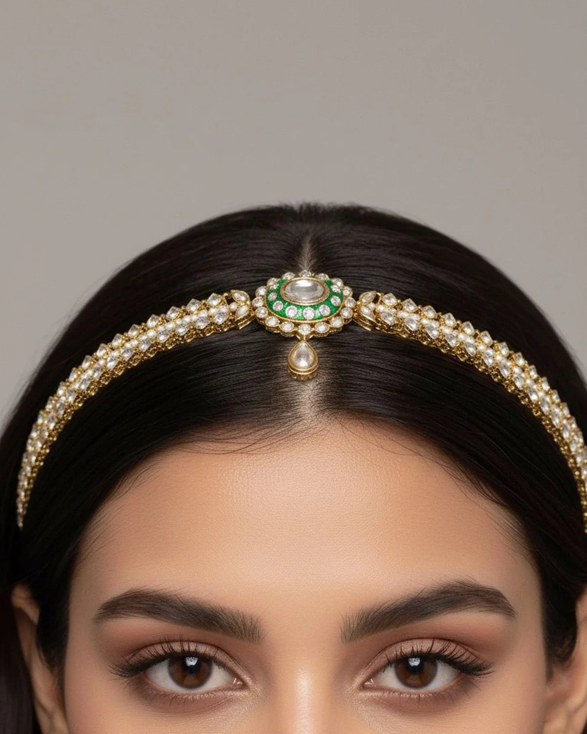 Grandeur Crystal Sheesh Patti