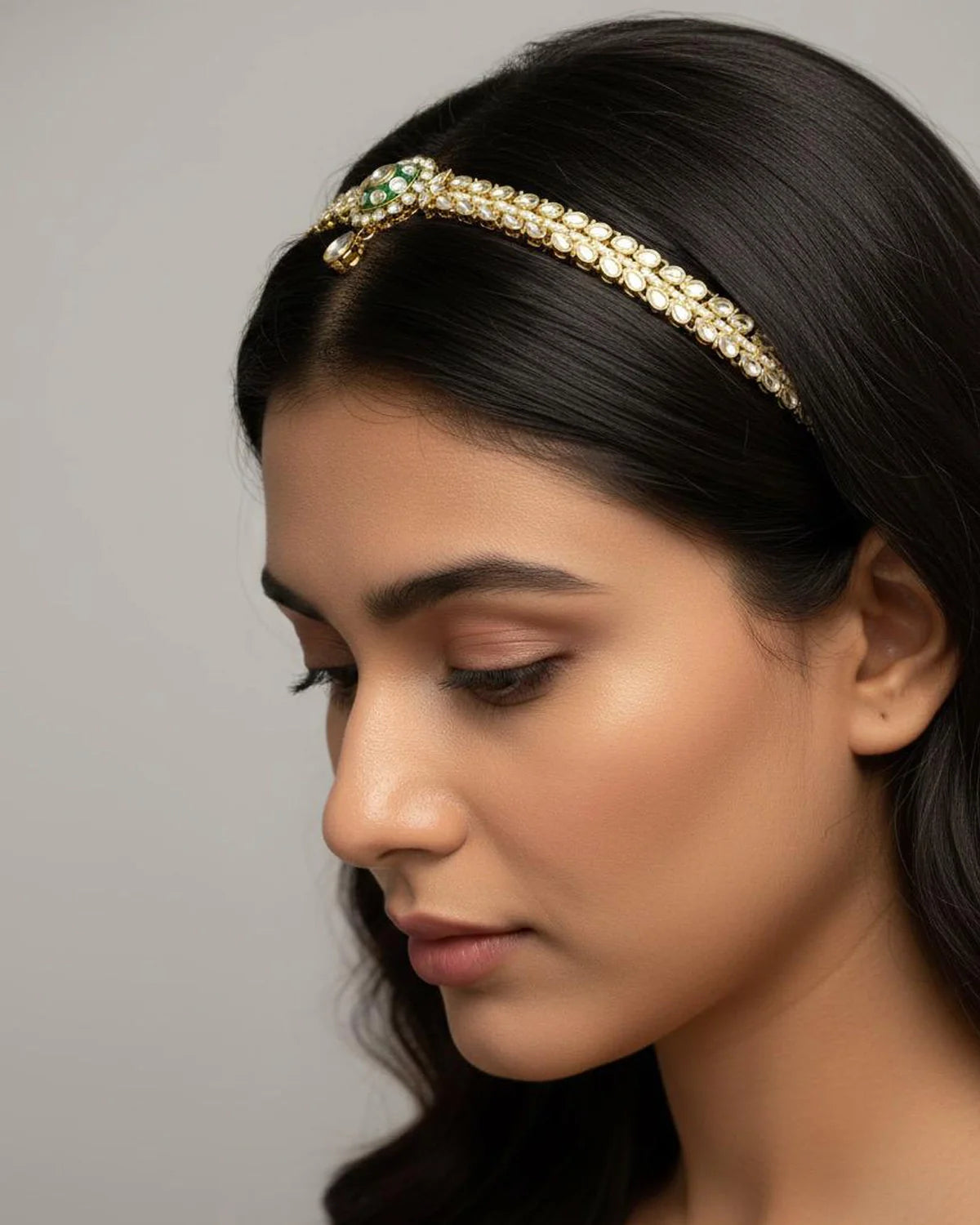 Ancestral Motif Ornate Sheesh Patti