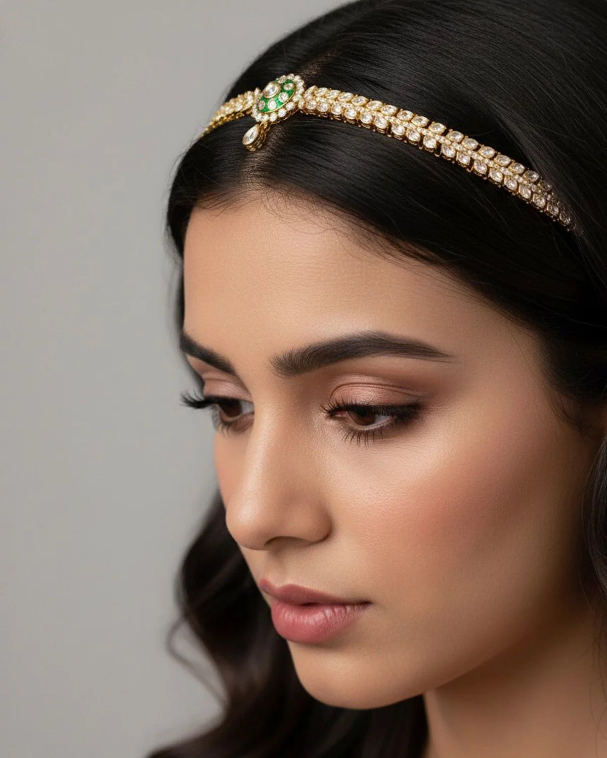 Ancestral Motif Ornate Sheesh Patti