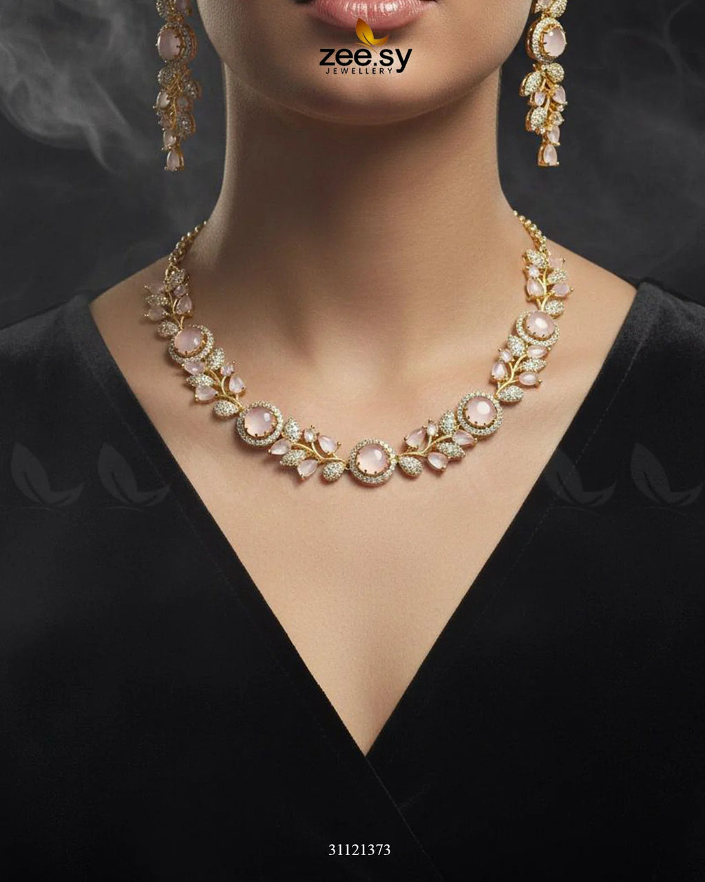 Exquisite Floral Necklace Set