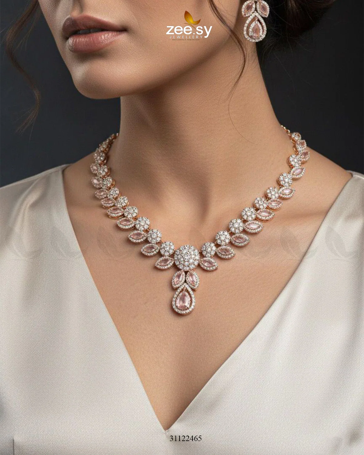 Floral Gilded Sentimental Cluster Necklace