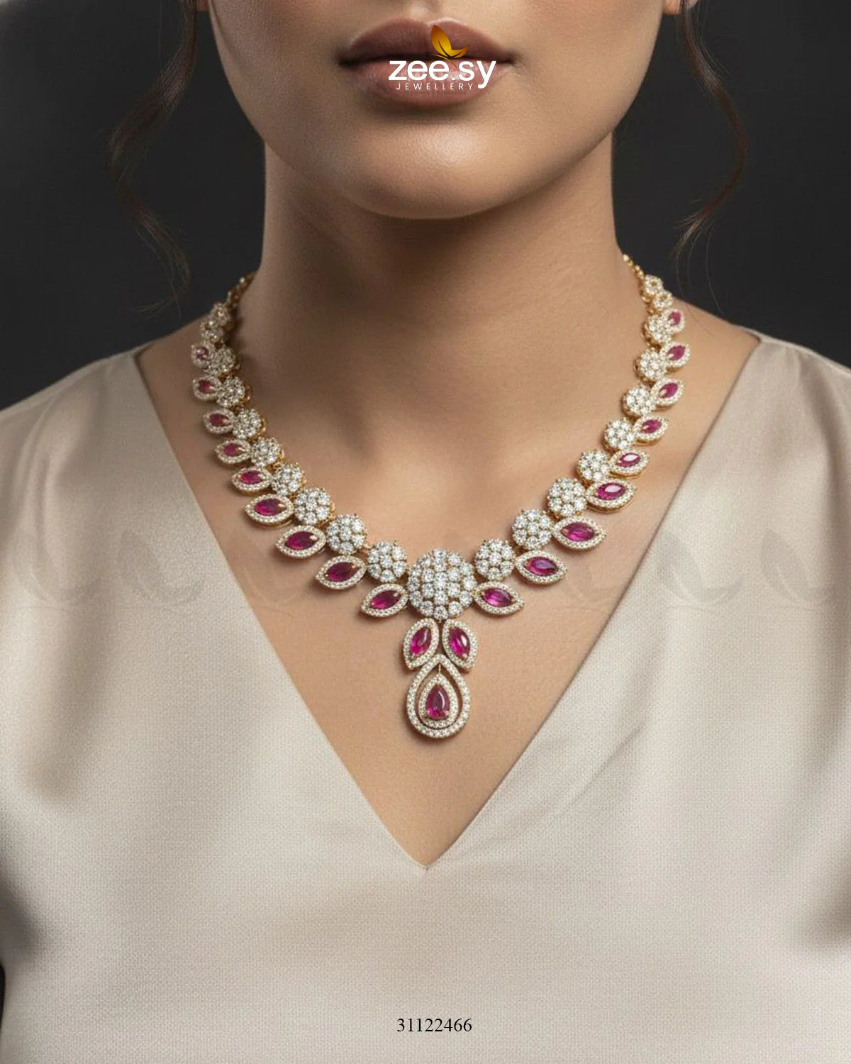 Floral Gilded Sentimental Cluster Necklace