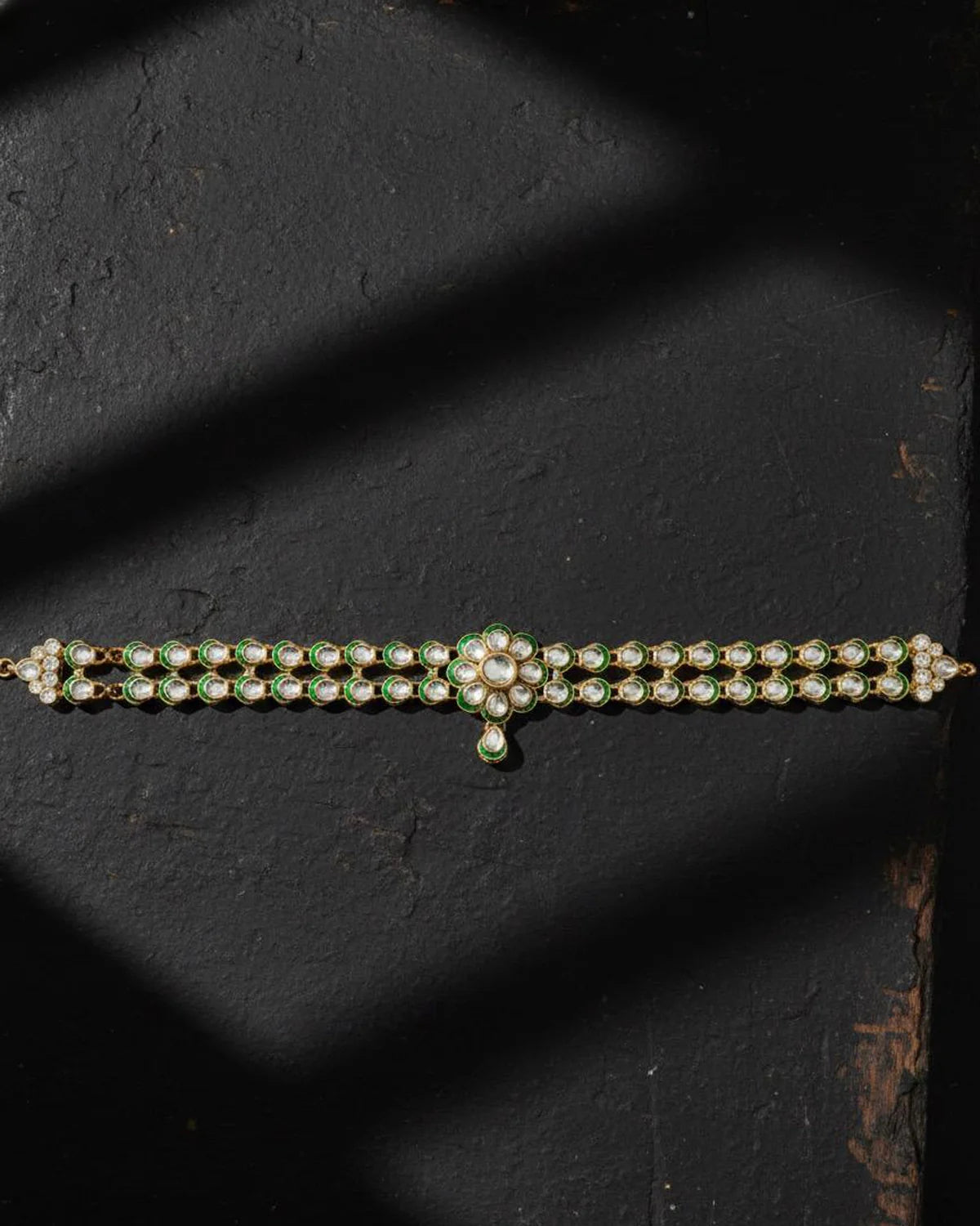 Grandeur Crystal Sheesh Patti