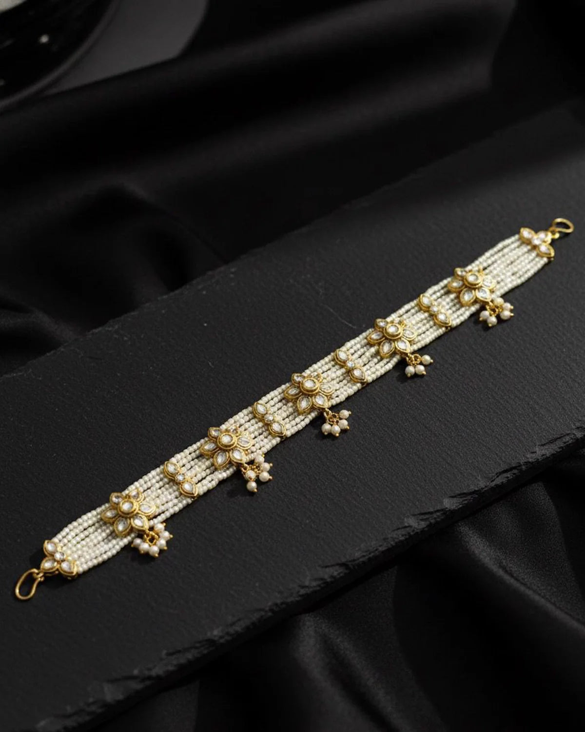 Hairloon Broad Floral Sheesh Patti