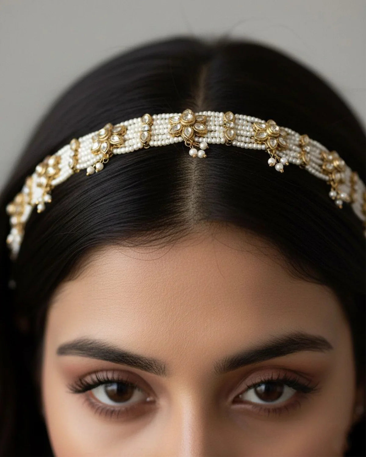 Hairloon Broad Floral Sheesh Patti