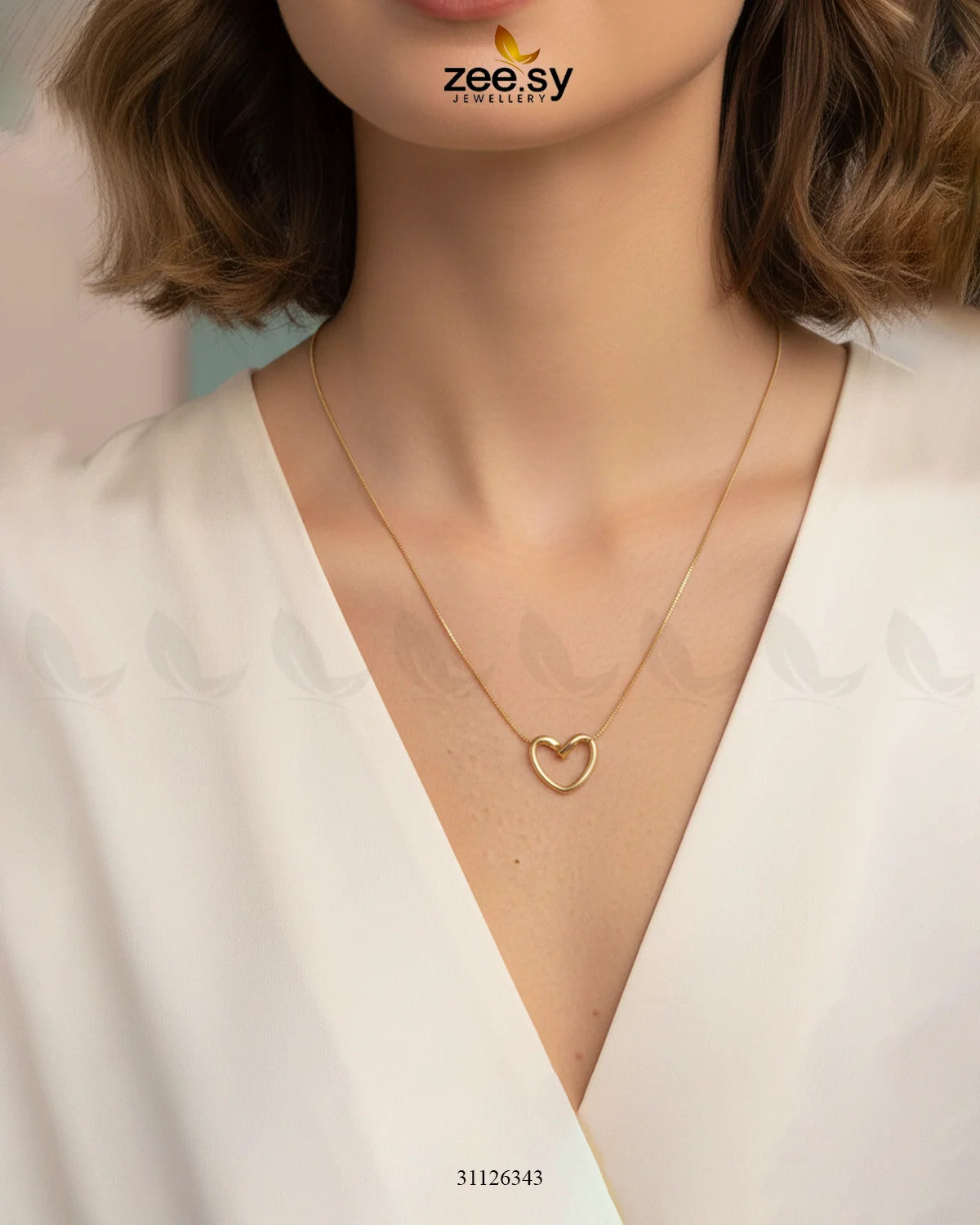 Hallow Heart Pendant Set