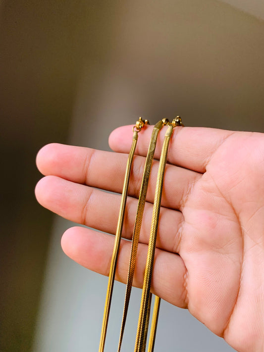 Golden & Silver Elegant Snake Chain